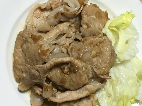 豚肉薄切りの生姜焼き（低糖質）